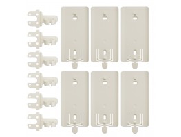 Pack of 6 x IP67 Cream 08 Brackets and Clips