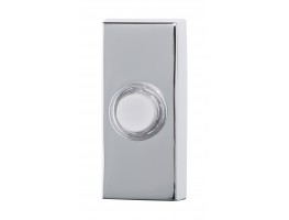 08 chrome door bell c/w push button, cable inc. jack plug & diode, YL room unit, bracket & batteries