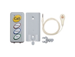 Economy+ Room Unit c/w IP67 Pear Push Lead, Bracket, IP67 Clip & Batteries